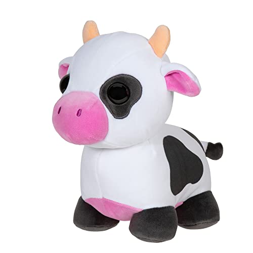 Adopt Me! AME0007-20 cm Plüsch - Cow, offizielles Plüsch mit Spielcode von Adopt Me!