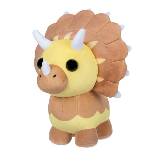 Adopt Me! AME0101-20 cm Plüsch - Triceratops, offizielles Plüsch mit Spielcode von Adopt Me!