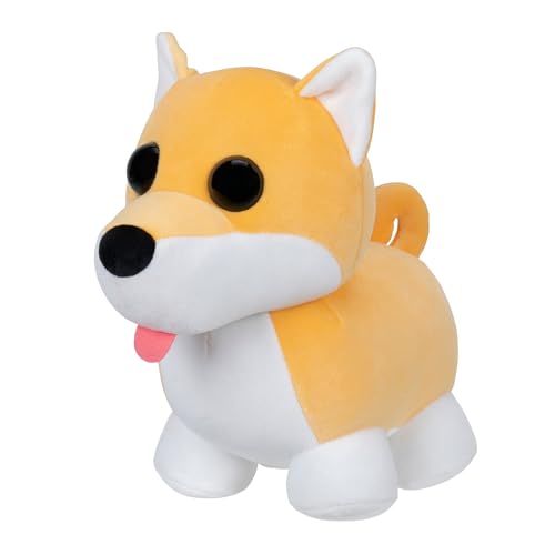 Adopt Me! AME0103-20 cm Plüsch - Shiba-Inu, offizielles Plüsch mit Spielcode von Adopt Me!