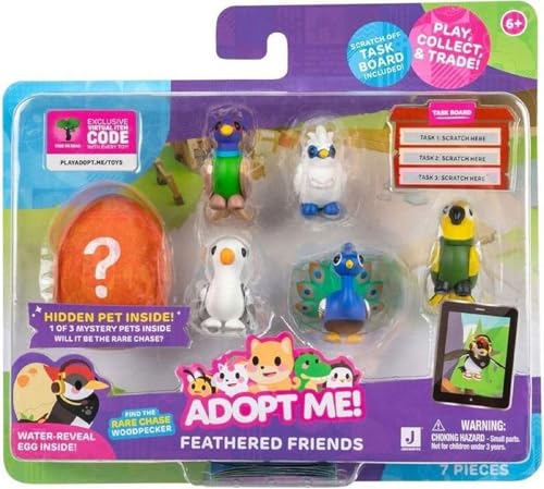 Adopt Me! AME0114-6er Figuren Pack -Gefiederte Freunde, offizielles Figurenset mit Spielcode Adopt Me! AME0114-6er Figuren Pack -Gefiederte Freunde, offizielles Figurenset mit Spielcode von Adopt Me!
