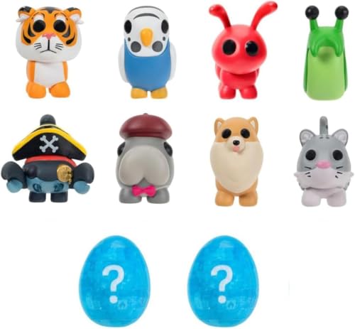 Adopt Me! Mystery Pets – Serie 3–10 Haustiere – Top-Online-Spiel – exklusiver virtueller Artikelcode enthalten – lustiges Sammlerstück für Kinder ab 6 Jahren, 10 Stück von Adopt Me!