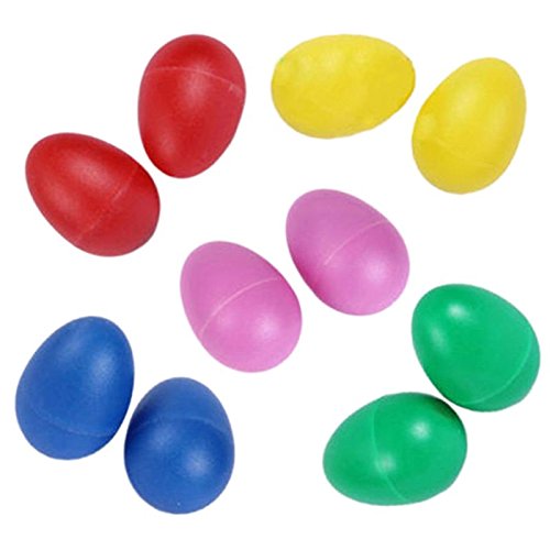 Adririv 10Er Pack Kunststoff Percussion Musikinstrument Spielzeug Ei Maracas Shaker von Adririv