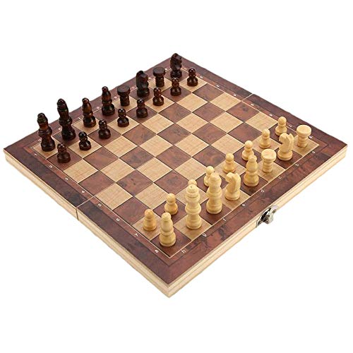 Adririv Schach Schach Falten Tragbares Schach, Schach Falt Brett Set von Adririv