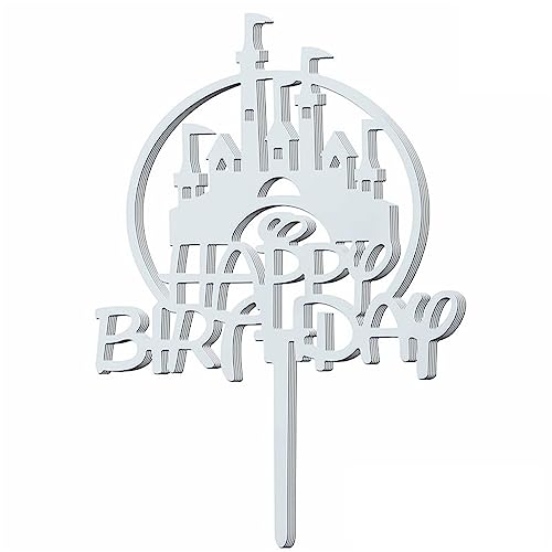 10 Stück Acryl Happy Birthday Cake Toppers Dekorative Ornamente Dekoration Hochzeit Urlaub Dekoration Zubehör von Adrosstoller