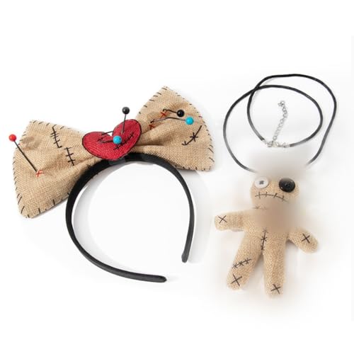 Adrosstoller Puppen-Halskette, Stirnband, dunkle Serie, Maskeraden, Kostüm, Kopfbedeckung, weiblich, Cosplay, Verkleidung, Neckwear, Party, Hairhoop von Adrosstoller