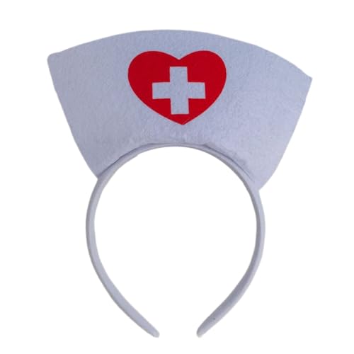 Cosplay Krankenschwester Hut Stirnband Party Kostüm Halloween Haarband Haarschmuck von Adrosstoller