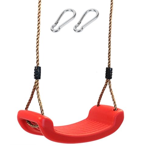 Rope Swing Board for Family Gathering Swing Seats Yard Swing with Safe Carabiners Adjustable Swing Seats for Children von Adrosstoller