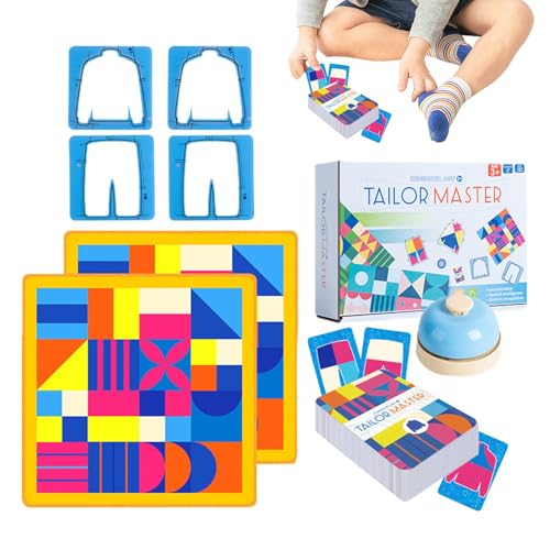 Adsfvs Fabric Tailor Master-Spiel,Tailor Master-Brettspiel,Denk- und Konzentrationstrainingsspielzeug - Kinderspielzeug zum pädagogischen Denken, Konzentrationstraining, Zeichnen, Farbabstimmung, von Adsfvs