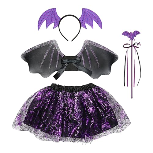 Adsfvs -Kostüm für Mädchen, Mädchen-Kostüm für Mädchen | Halloween-Kostüm-Set | Mädchenkostüm Halloween Cosplay Fancy Dress Up, Cosplay-Anzug für festliches Rollenspiel von Adsfvs