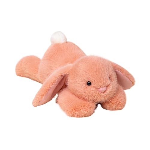 Adsfvs Liegen Kaninchenplüsch, plüschliegender Kaninchen,Huggable Bunny Plüsch mit Floppy Ohren - Niedliche realistische kuschelige Tiere Sammlung für Studienzimmer, Wohnzimmerdekoration von Adsfvs