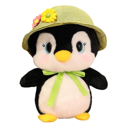 Adsfvs Pinguin-Puppe, ausgestopfter Pinguin,Kuscheltiere Cartoon Pinguin Puppe - 9,8 Zoll Kinder-Plüschtierkissen, weiches Tier-Pinguin-Plüschspielzeug für Kinder, Erwachsene, Mädchen und von Adsfvs