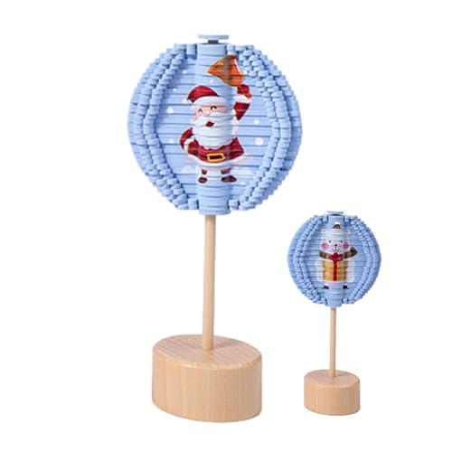 Adsfvs Rotierender Lollipop, Spin Lollipop Zappelspielzeug | Sensorisches Lernspielzeug Weihnachtsmuster,Hölzernes Fidget-Spielzeug, Holzspielzeug, sensorisches Spin-Spielzeug, doppelseitig für von Adsfvs