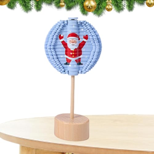 Adsfvs Rotierender Lutscher Fidget,Rotierender Lutscher,Weihnachts-Wohndekoration - Rotierender Spiralbaum, sensorisches Holzspielzeug, Spinspielzeug, doppelseitig für Wohnzimmer, Kinderzimmer von Adsfvs