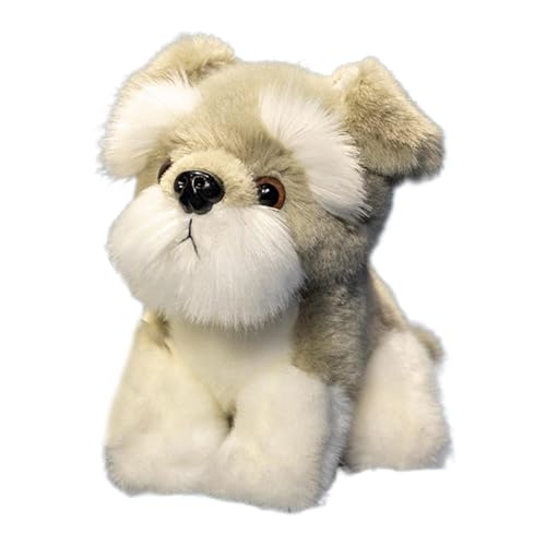 Adsfvs Schnauzer-Plüschtier,Schnauzer-Plüschtier,5,9 Zoll Stofftierspielzeug | Plüschtiere, kuschelweiches Tierspielzeug, Heimdekoration für das Wohnzimmer von Adsfvs