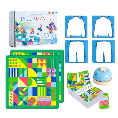 Adsfvs Tailor Master-Spiel, Tailor Master-Matching-Spiel,Formpassendes Brettspielspielzeug | Kinderspielzeug zum pädagogischen Denken, Konzentrationstraining, Zeichnen, Farbabstimmung, interaktive von Adsfvs