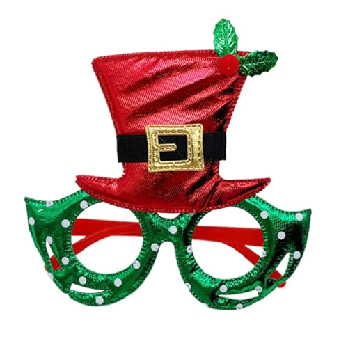 Adsfvs Weihnachts-Brillengestell,Weihnachtsparty-Brille - Niedlicher Weihnachtsbrillenrahmen - Weihnachtsbrille in Zylinderform für Kinder, lustiges Kostüm, Partyzubehör, Dekoration für von Adsfvs