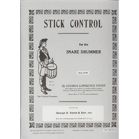 Advance Music Stick Control f.Snare Drummer Lehrbuch von Advance Music