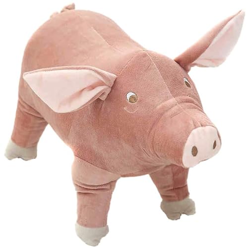 Süßes Schwein Plüsch Plüschtier, Weiche Spielzeugpuppe Kissen, Cartoon Kinder Begleiten Kuscheltier Stofftiere - Waschbar - Sicherheit GETESTET - für Kinder Jeglichen Alters (40cm) von Aeebuy