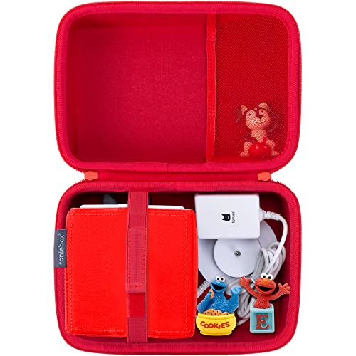 Aenllosi Harte Tasche Hülle für Tonies Toniebox Starter Set Tonies Musikbox, Nur Tasche (Rot) von Aenllosi