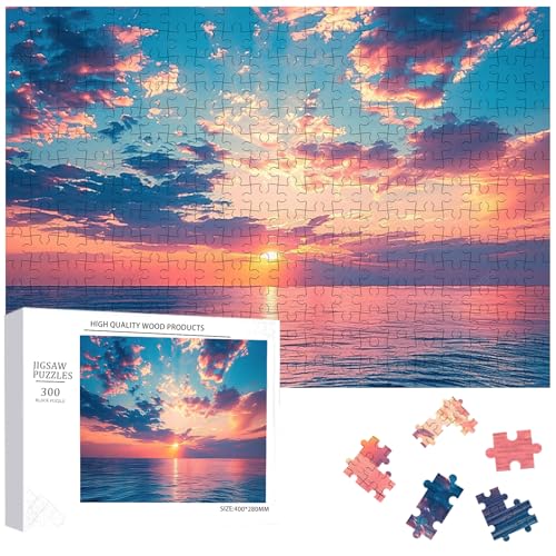 Personalisierte Holz Puzzle Benutzerdefinierte 300/500/1000 Stücke Holz Puzzles Machen Sie Ihre eigene Familie Foto Puzzle Spielzeug Geschenk für Erwachsene Teens Home Decor (300Teile(40 * 28 * 2cm)) von Aeozoel