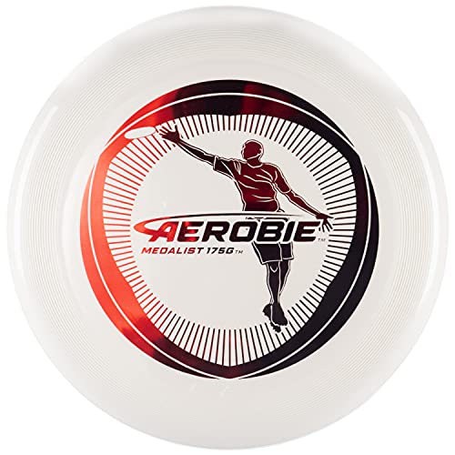 Aerobie Medalist Ultimate Disc 175 g – Spin Master 27 cm Durchmesser (Grafik kann variieren) (weiß) von Aerobie