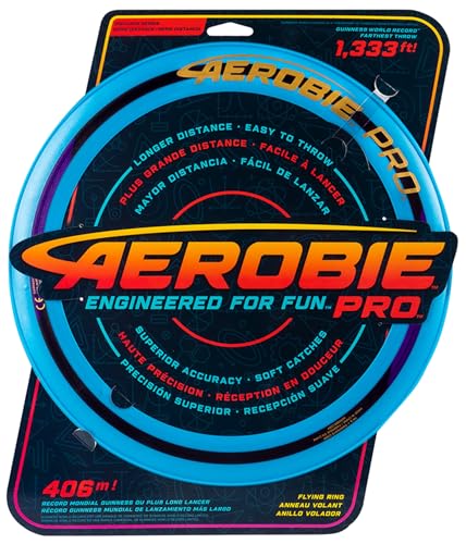 Aerobie Pro Flying Ring Wurfring mit Durchmesser 33 cm, blau, für Erwachsene und Kinder ab 5 Jahren (TOGGO Toys 2022) von Aerobie