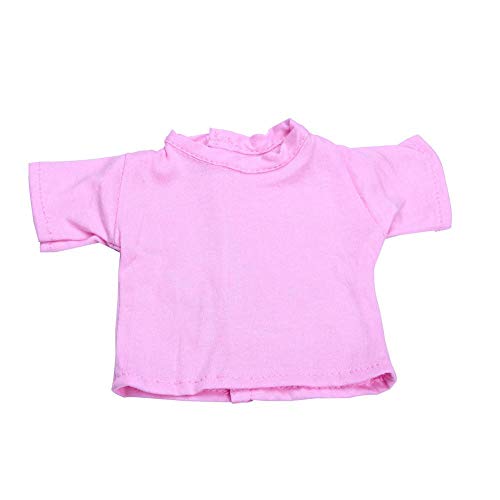 Aeromdale Puppe Kleidung Rundhals T-Shirt Einfarbig für 18 Zoll Amerikanische Puppe Mädchen 43cm Puppe Zubehör Spielzeug Nur Puppe Kostüm - Rosa - 1 Pc Aeromdale Puppe Kleidung Rundhals T-Shirt Einfarbig für 18 Zoll Amerikanische Puppe Mädchen 43cm Puppe Zubehör Spielzeug Nur Puppe Kostüm - Rosa - 1 Pc von Aeromdale