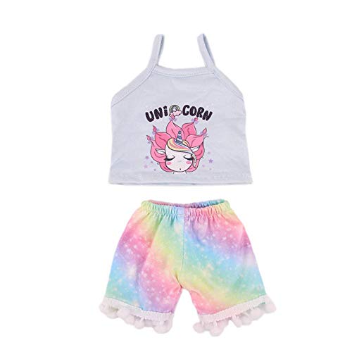 Aeromdale Puppenkleidung Sling Top + Quaste Shorts Set für 45,7 cm American Girl 43 cm Puppenzubehör Spielzeug Only Puppe Kostüm - #B - 1 Set Aeromdale Puppenkleidung Sling Top + Quaste Shorts Set für 45,7 cm American Girl 43 cm Puppenzubehör Spielzeug Only Puppe Kostüm - #B - 1 Set von Aeromdale