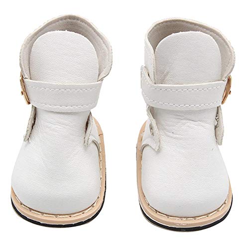 Aeromdale Puppenstiefel, Schuhe, PU-Schuhe für 45,7 cm große amerikanische Puppenmädchen, Puppen, 46 cm, Puppenzubehör, Spielzeug, Weiß, 1 Paar Aeromdale Puppenstiefel, Schuhe, PU-Schuhe für 45,7 cm große amerikanische Puppenmädchen, Puppen, 46 cm, Puppenzubehör, Spielzeug, Weiß, 1 Paar von Aeromdale
