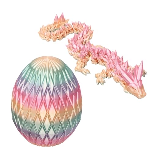 Aeutwekm Zappeln Sie Drachen in einem Ei, Drachenei für Kinder - Lustiges 3D-gedrucktes Fidget-Spielzeug | Tragbare Desktop-Dekoration, niedliche Tierspielzeuge für Wohnzimmer-Dashboards von Aeutwekm