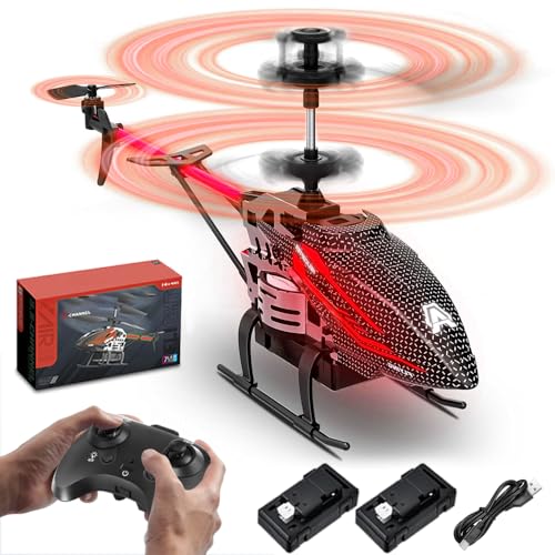 Afenau Hubschrauber Ferngesteuert, 2.4G Ferngesteuerter Hubschrauber 3.5 Kanal, Feste Höhe, Start mit Einer Taste, RC Helikopter Flugzeug mit LED-Licht, RC Hubschrauber Outdoor für Kinder Afenau Hubschrauber Ferngesteuert, 2.4G Ferngesteuerter Hubschrauber 3.5 Kanal, Feste Höhe, Start mit Einer Taste, RC Helikopter Flugzeug mit LED-Licht, RC Hubschrauber Outdoor für Kinder von Afenau
