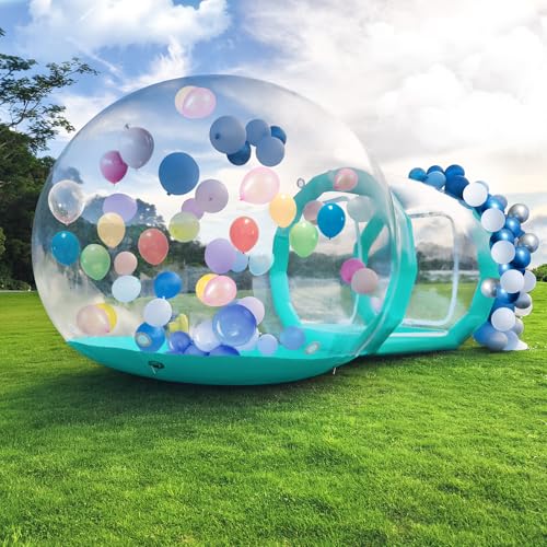 Afitdon 10FT Aufblasbares Blasenhaus, Aufblasbares Bubble House Dome mit Gebläse & Pumpe, Durchmesser Wasserdichtes Gartenzelt aus PVC in Kommerzieller Qualität für Außenbereich, Camping, Party von Afitdon