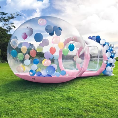 Afitdon 10FT Aufblasbares Blasenhaus, Aufblasbares Bubble House Dome mit Gebläse & Pumpe, Durchmesser Wasserdichtes Gartenzelt aus PVC in Kommerzieller Qualität für Außenbereich, Camping, Party von Afitdon