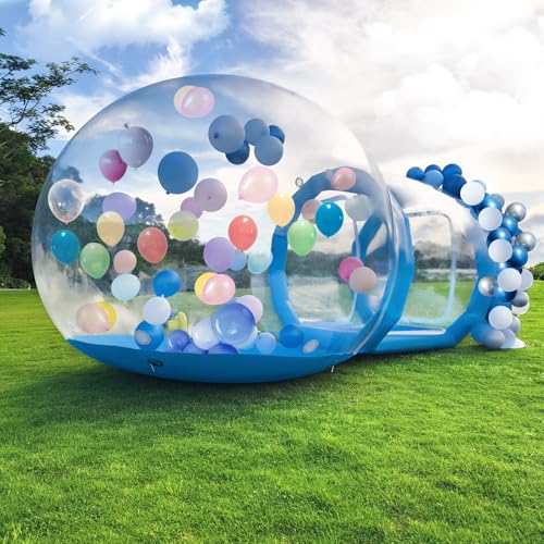 Afitdon 10FT Aufblasbares Blasenhaus, Aufblasbares Bubble House Dome mit Gebläse & Pumpe, Durchmesser Wasserdichtes Gartenzelt aus PVC in Kommerzieller Qualität für Außenbereich, Camping, Party von Afitdon