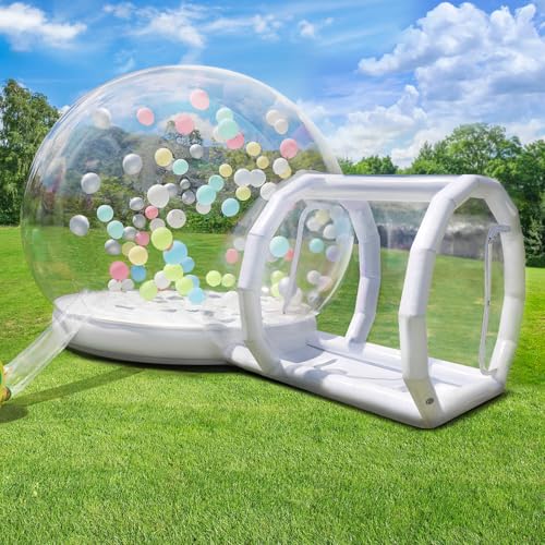 Aufblasbares Blasenhaus mit Trampolin, Aufblasbares Bubble House Dome mit Gebläse & Pumpe, Durchmesser Wasserdichtes Gartenzelt aus PVC in Kommerzieller Qualität für Außenbereich, Party Aufblasbares Blasenhaus mit Trampolin, Aufblasbares Bubble House Dome mit Gebläse & Pumpe, Durchmesser Wasserdichtes Gartenzelt aus PVC in Kommerzieller Qualität für Außenbereich, Party von Afitdon