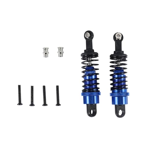 Aflytep 2 StüCke öL Einstellbare 65Mm StoßDäMpfer DäMpfer für Rc Auto 1/18 A959 A969 A979 K929, Dunkel Blau von Aflytep