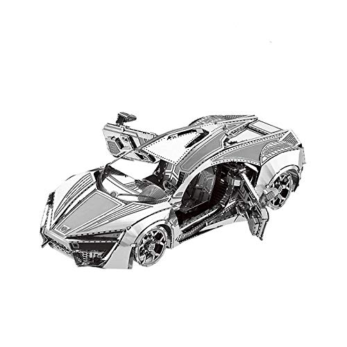 Aflytep Modell 3D Puzzle Metall Modell Kit Hypersport Rennwagen Modell DIY 3D Cut Modell Puzzle Spielzeug für Erwachsene von Aflytep