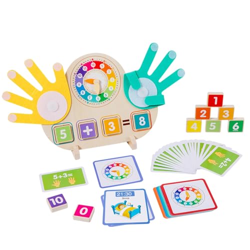 Afufu Montessori Spielzeug ab 3 Jahre, Holzspielzeug Activity Spiel Lernspiele für 3 4 5 Jahre Kinder, Mathe & Zeit Lernspiel für Vorschule Kinder Jungen Mädchen Pädagogisches Geschenk Afufu Montessori Spielzeug ab 3 Jahre, Holzspielzeug Activity Spiel Lernspiele für 3 4 5 Jahre Kinder, Mathe & Zeit Lernspiel für Vorschule Kinder Jungen Mädchen Pädagogisches Geschenk von Afufu