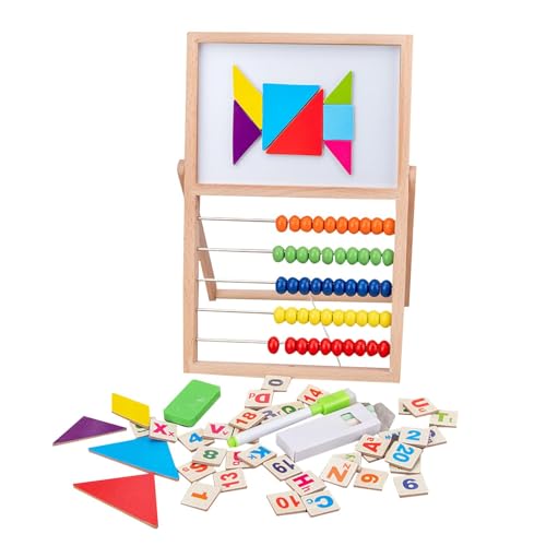 Afurl Abakus-Mathe-Spiele, Abakus für Kinder-Mathe, Mehrzweck-Mathe-Zählspielzeug aus Holz, Abakus, Lustige Vorschul-Lernspielzeuge, pädagogische Mathe-Spiele für Kinder, und Mädchen von Afurl