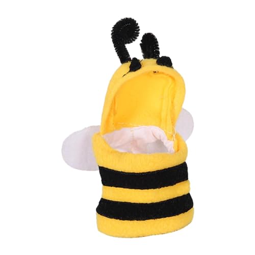 Afurl Niedlicher Vogelanzug, Weihnachts-Hoodie in Bienenform für Papageien, Vogel-Kleidung, weich, hautfreundlich, Papageien-Bienen-Kostüm, Vögel-Cosplay-Outfit für Nymphensittiche, Sonnensittiche von Afurl