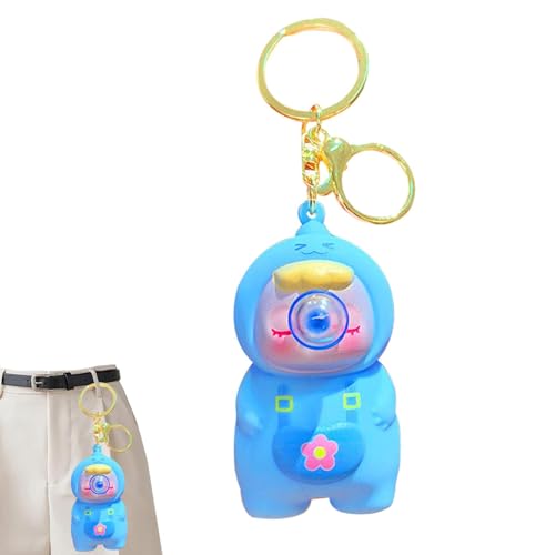 Afurl Squeeze Schlüsselanhänger, Schlüsselanhänger Squeeze Ornament,Entspannendes Cartoon-Squeeze-Silikonspielzeug - Schöner Taschenornament-Schlüsselanhänger für Kinder und Erwachsene für von Afurl