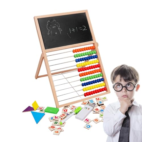 Afurl Zähler für Kinder Mathe, Mathe-Spiele für Kinder | Mehrzweck-Mathe-Zählspielzeug aus Holz, Abakus - Kreative pädagogische Mathe-Spiele, Vorschul-Lernspielzeug für den Heimkindergarten von Afurl