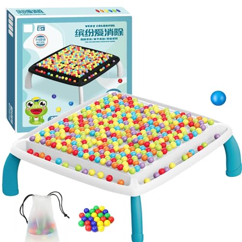 Intellektuelles Schachbrett-Duals-Duell, Rainbow Ball Elimination-Brettspiel, interaktive Strategie-Brettspiele, Schachbrett, interaktives passendes Spielspielzeug für Kinder von Afurl