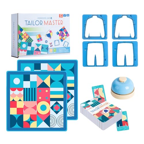 Tailor Master Game, Shape Matching Board Game Toys, Graphic Color Matching Double Battle Table Game, Matching Clothes Puzzle Game für Kinder von Afurl