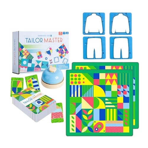 Tailor Master Game, Shape Matching Board Game Toys, Graphic Color Matching Double Battle Table Game, Matching Clothes Puzzle Game für Kinder von Afurl