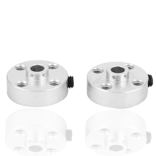 Agatige 2-teilige Achsnabe, Metall-Roboternaben-Achsenzubehör mit Stellschraube, Roboterteile-Ersatzkits, passend für Tetrixrobotics, 4,7 mm x 22 mm x 9,75 mm von Agatige