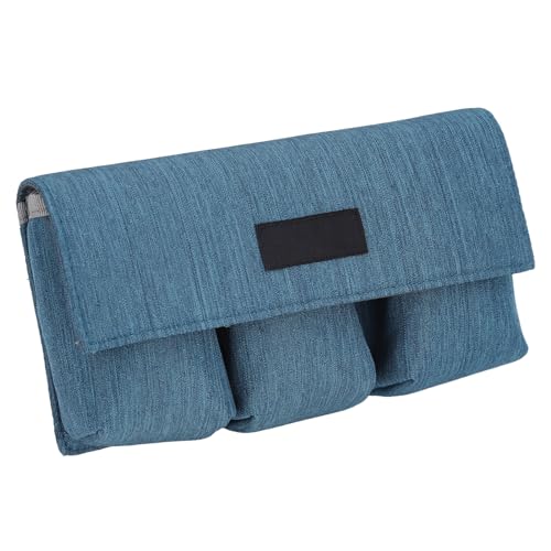 Agatige Batterie-Aufbewahrungstasche, Drohnen-Batterietasche, tragbare Anti-Spritz-Kamera-Batterie-sichere Tasche mit Klettverschluss für 4Pro 3 (Blau) von Agatige