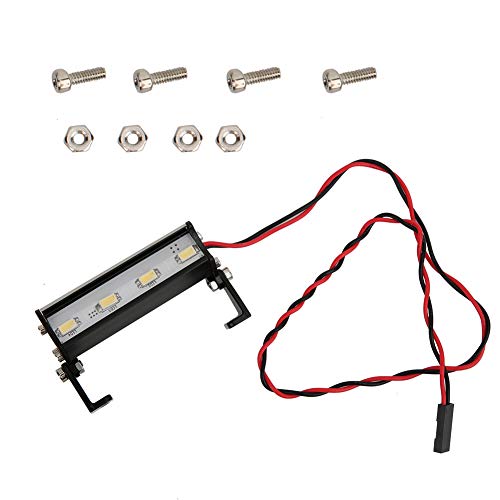 Agatige RC Auto LED Lichtleiste, RC 4LED Superhelle Dachlampe 55mm Lichtleiste für 1/16 1/18 1/10 Geländewagen Agatige RC Auto LED Lichtleiste, RC 4LED Superhelle Dachlampe 55mm Lichtleiste für 1/16 1/18 1/10 Geländewagen von Agatige
