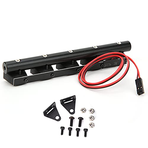 Agatige RC Car Dachleuchten, RC Car Light Bar Kit 4/5/6 LED-Leuchten Dachlampe Karosserie Dachleuchten RC LED Dachleuchte Für TRX4 90046 SCX10 Pull Car(5 Lights) von Agatige