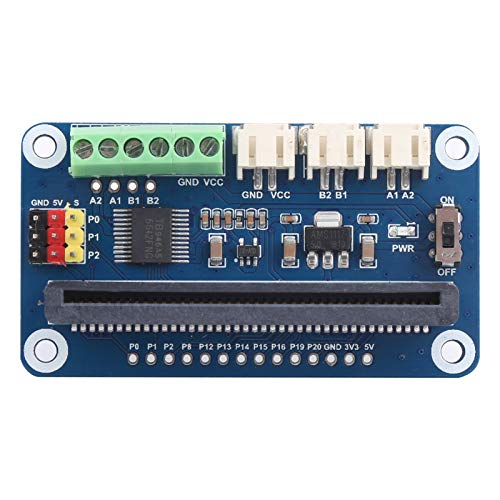 Motortreiberplatine, 2-Wege-DC-Motortreiberplatine für Micro:bit PCB-Steuerung 3-Wege-Lenkmotorkomponenten mit Mehreren Schnittstellen für TB6612FNG von Agatige